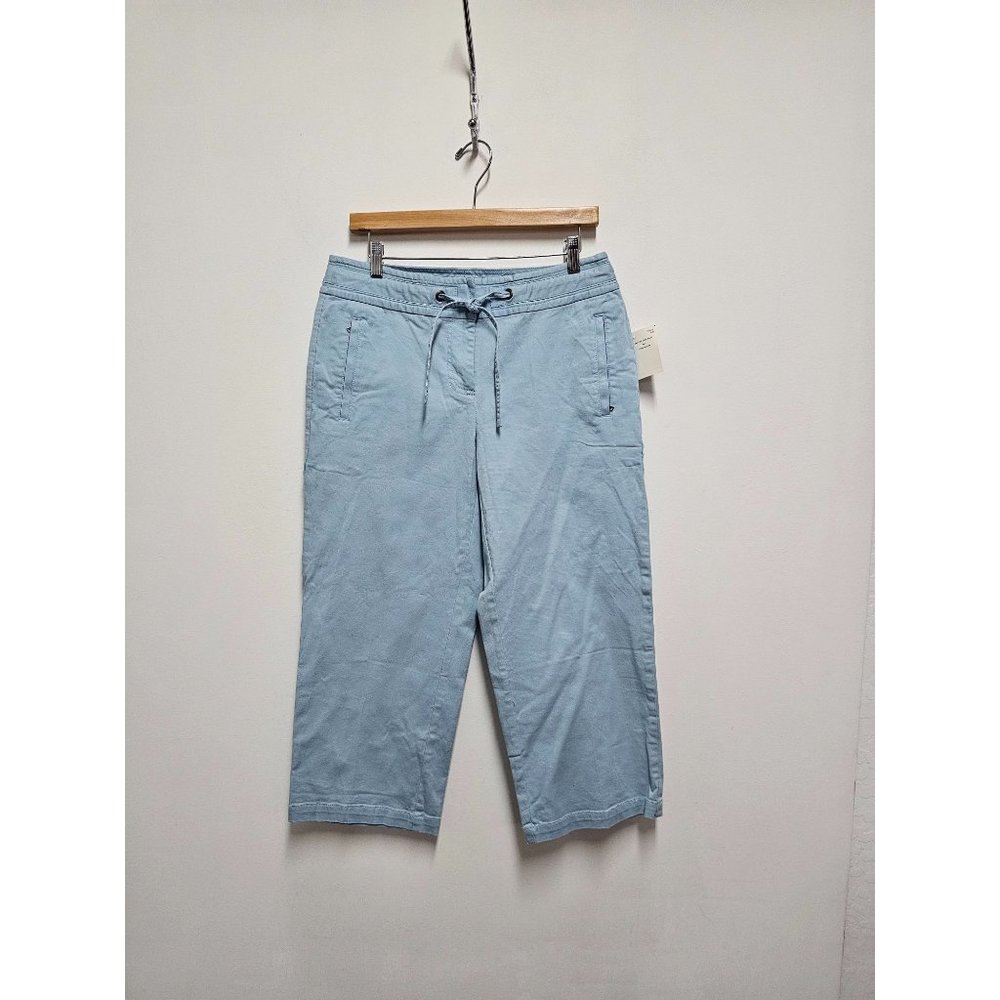 Liz Claiborne Lizwear NWT Flap Pocket Tie Waist Crop Pants Size 10